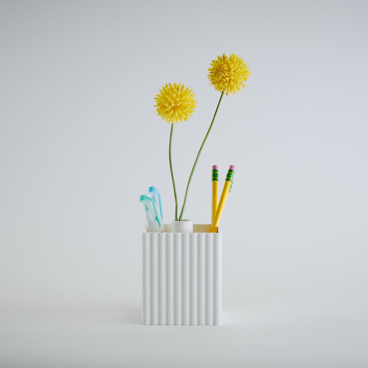 Chloe Pen Holder with Mini Vase - Honey and Ivy